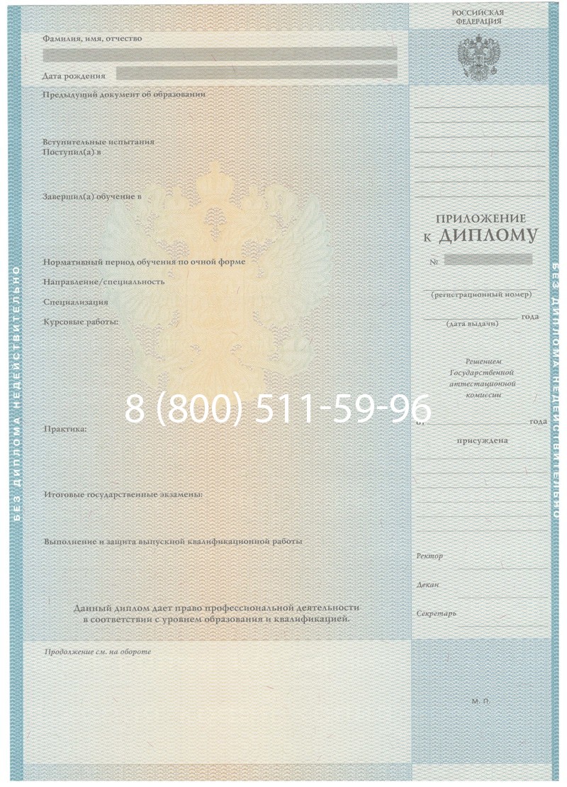 Заказать Диплом бакалавра 2010-2011 годов в Курске