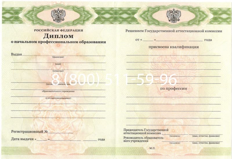 Купить Диплом о начальном образовании  2010-2024 годов в Курске