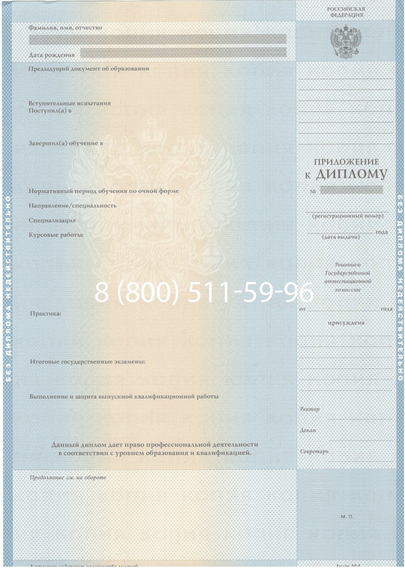 Купить Диплом специалиста 2003-2009 годов в Курске